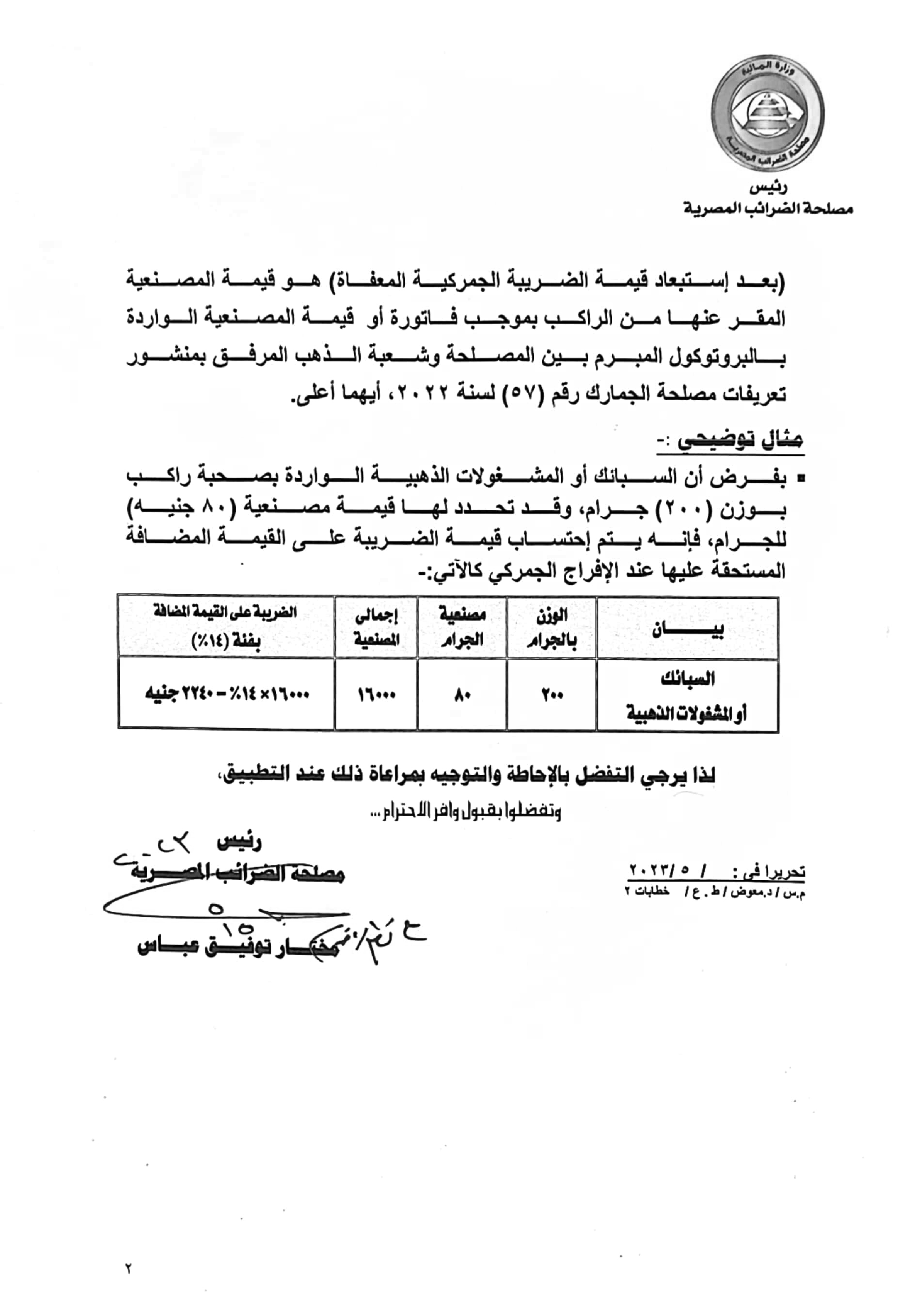 أسعار الذهب.. طريقة التعامل مع الواردات المعفاة من الضريبة الجمركية